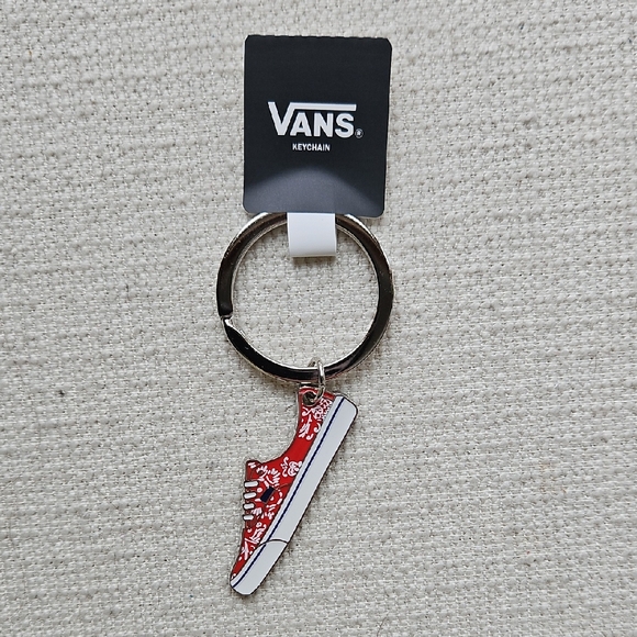 Vans Accessories - Vans Red and White Sneaker Keychain